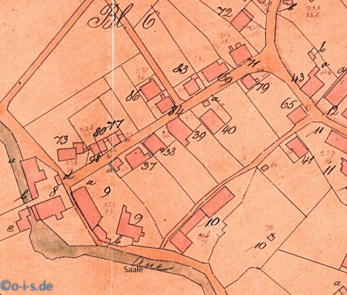 Hof 39  auf Karte von 1886